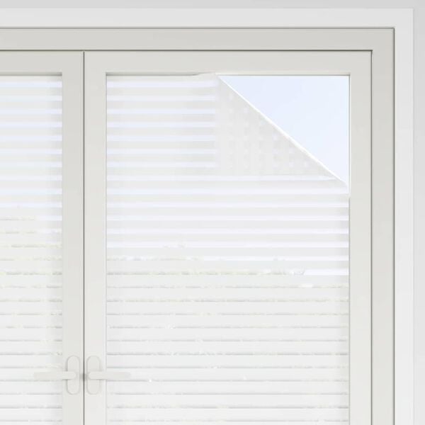 vidaXL Window Film Frosted PVC 35.4 x 196.9 in Pattern Window Film