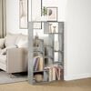 vidaXL Bookcase Concrete Grey Engineered Wood 28.3 x 7.9 x 47.2 in