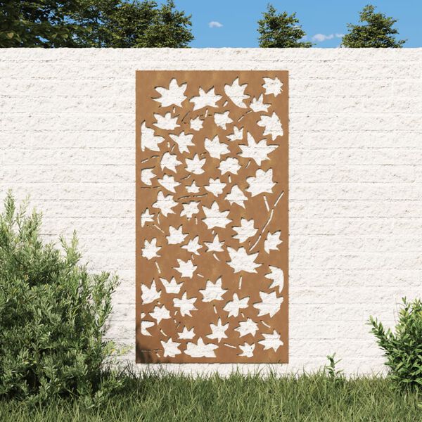 vidaXL Garden Wall Decoration Brown Corten steel 41.3 x 21.7 in