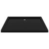 vidaXL Rectangular ABS Shower Base Tray Black 31.5"x35.4"