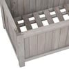 vidaXL Planter Grey Solid firwood 27.6 x 11.8 x 53.1 in Planters