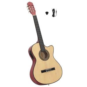 vidaXL Western Classical Cutaway Guitar with Equalizer and 6 Strings