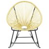vidaXL Acapulco Chair Beige Poly Rattan, Powder-Coated Steel Standard