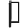 vidaXL Dining Table Leg Black Powder-coated steel Medium Levelers