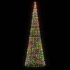 vidaXL LED Christmas Tree Colorful Copper, Iron Extra Tall
