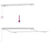 vidaXL Retractable Awning Beige 196.85" x 118.11" Polyester and Metal