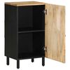 vidaXL Sideboard Black Solid mango wood, iron 15.7x13.2x29.5 in