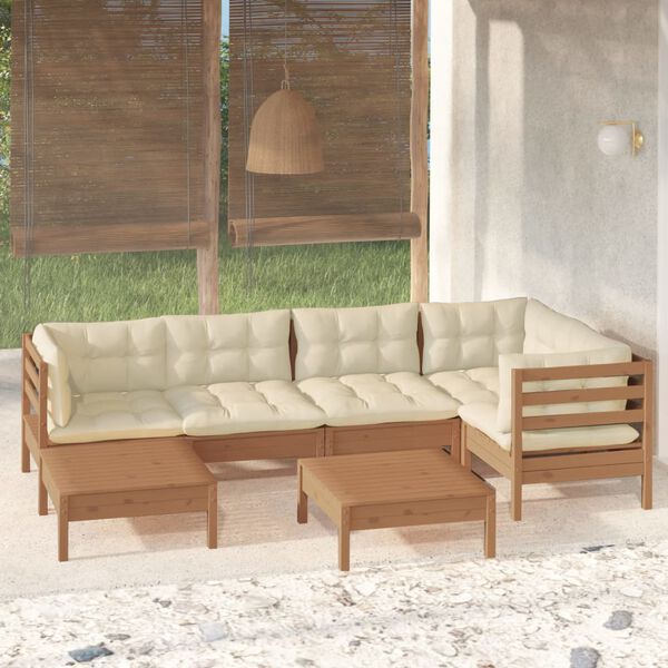 vidaXL Garden Lounge Set Honey Brown