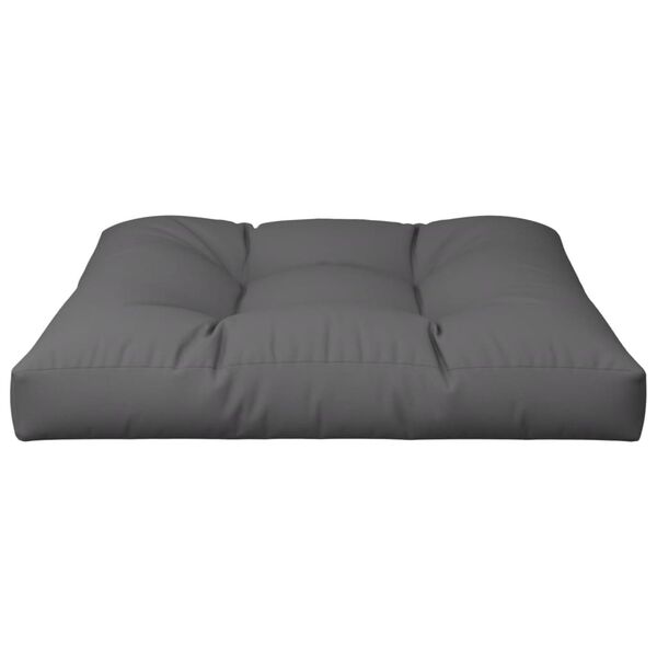 vidaXL Pallet Cushion Anthracite 100% polyester 27.6x27.6x4.7 in