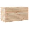 vidaXL Garden Planter Natural Pine Solid Pine Wood 35.4x15.7x18.1 in