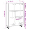 vidaXL Narrow Storage Trolley Sonoma Oak Engineered Wood Narrow