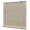 vidaXL Natural Bamboo Roller Blinds 2 pcs 47.2"x63"