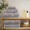 vidaXL Bath Towel Set of 10 Grey 100% Ring-spun Cotton Large Durable