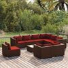 vidaXL Garden Lounge Set Brown