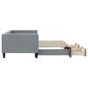 vidaXL Daybed With Trundle Light gray