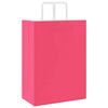 vidaXL Paper Bags 50 pcs with Handles Pink 32x17x44 cm
