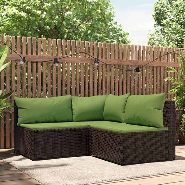 vidaXL Patio Lounge Set Brown