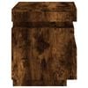 vidaXL Bedside Cabinet Smoked Oak Engineered Wood Compact
