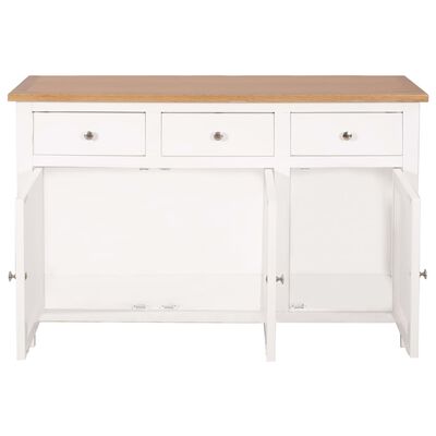 vidaXL Sideboard 43.3"x13.2"x27.6" Solid Oak Wood