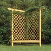 vidaXL Corner Pergola Green Pinewood 65.4 x 31.9 x 68.5 in Seats Many