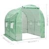 vidaXL Greenhouse Green Galvanized steel, PE mesh fabric Medium