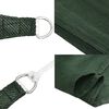 vidaXL Sun Sail Dark Green HDPE Large UV-resistant materials Sun Sail