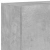vidaXL TV Wall Cabinet Concrete Gray Engineered Wood Medium