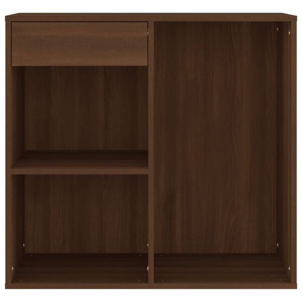 vidaXL Cosmetic Cabinet Brown Oak Engineered Wood 31.5 x 15.7 x 29.5 in