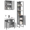 vidaXL Bathroom Cabinet Set Grey Sonoma