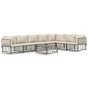 vidaXL Garden Lounge Set Anthracite