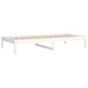 vidaXL Day Bed White Solid pine wood Small