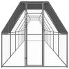 vidaXL Chicken Cage Silver Galvanized steel Large Tough Chicken Cage