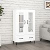 vidaXL Highboard White 27.6"x12.2"x45.3" Engineered Wood