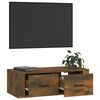vidaXL TV Cabinet Smoked oak Engineered wood Medium TV Cabinets