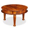 vidaXL Coffee Table Solid Acacia Wood 27.6"x27.6"x15.7"