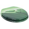 vidaXL WC Toilet Seats with Soft Close Lid 2 pcs MDF Green Water Drop Design (2x146915)