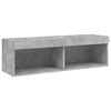 vidaXL 5 Piece TV Wall Units with LED Concrete Gray Engineered Wood