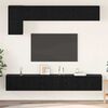 vidaXL TV Cabinet Set Wall-mounted 5 pcs Black Oak Engineered Wood