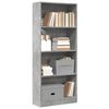 vidaXL Bookcase Concrete Grey Engineered Wood Tall Bookcase