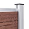 vidaXL Garden Fence WPC 139"x41.7" Brown