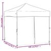 vidaXL Party Tent Anthracite 210D oxford fabric 6.6 x 6.6 ft Foldable
