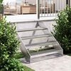 vidaXL Grate Step Silver Galvanized Steel Large Non-slip Grate Step