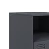 vidaXL Bedside Cabinet Set of 2 Anthracite Cold-rolled steel