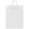 vidaXL Paper Bags 250 pcs with Handles White 12.6x4.7x16.5"