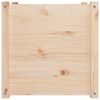 vidaXL Garden Planter Set of 2 Natural Wood Solid pinewood Medium