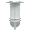 vidaXL Outdoor Wall Light Silver Stainless steel, Polycarbonate Medium