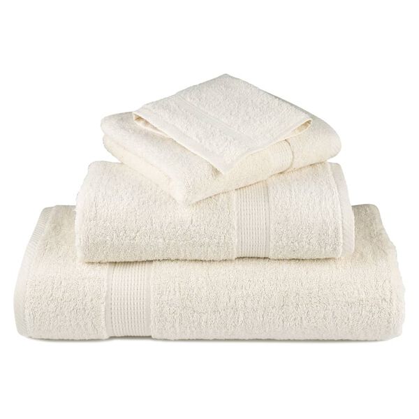 vidaXL Soap Towel Set of 2 Cream 100% Cotton 11.8 x 11.8 in Soap Towel