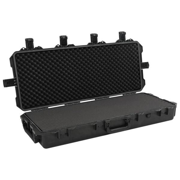 vidaXL Portable Flight Case Black 39.6"x16.5"x6.7" PP