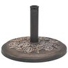 vidaXL Parasol Base Bronze Resin, Steel Standard Decorative Inlays