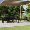 vidaXL Garden Lounge Set Charcoal Aluminum, Polyester with foam filling